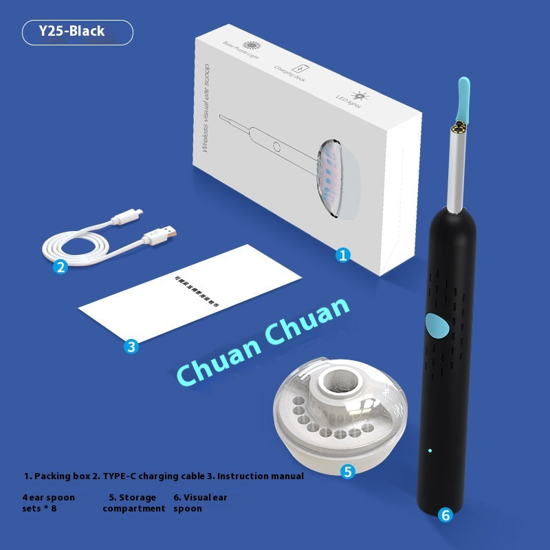 Visual Earpick With Charging Base HD Intelligent Luminous