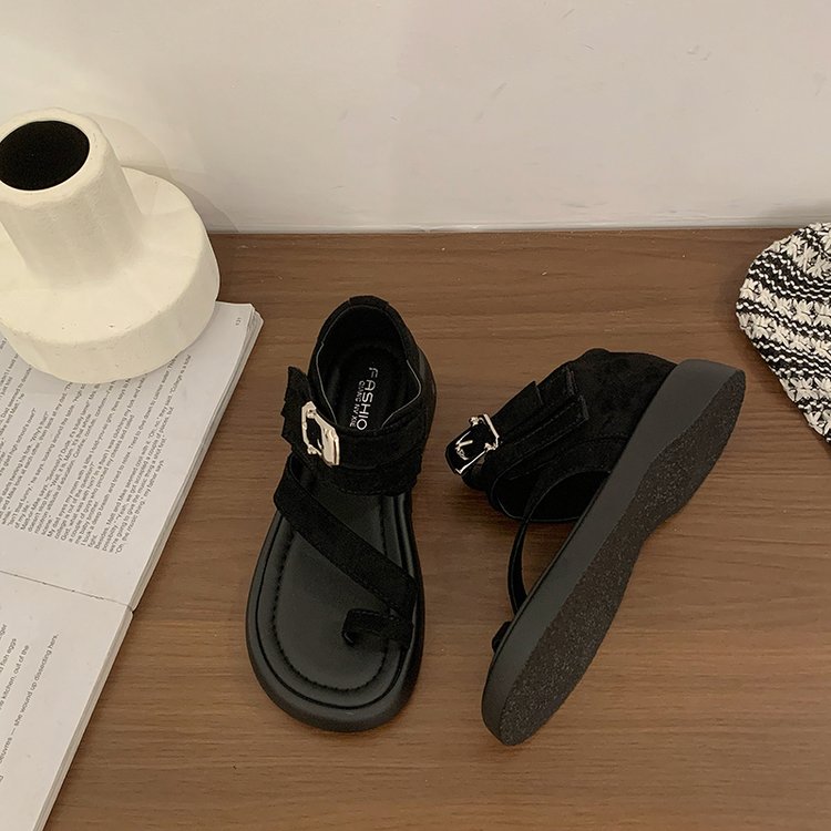 Niche Fashion Retro Thick Soled Roman Sandals For Women's New Fashion Sandals