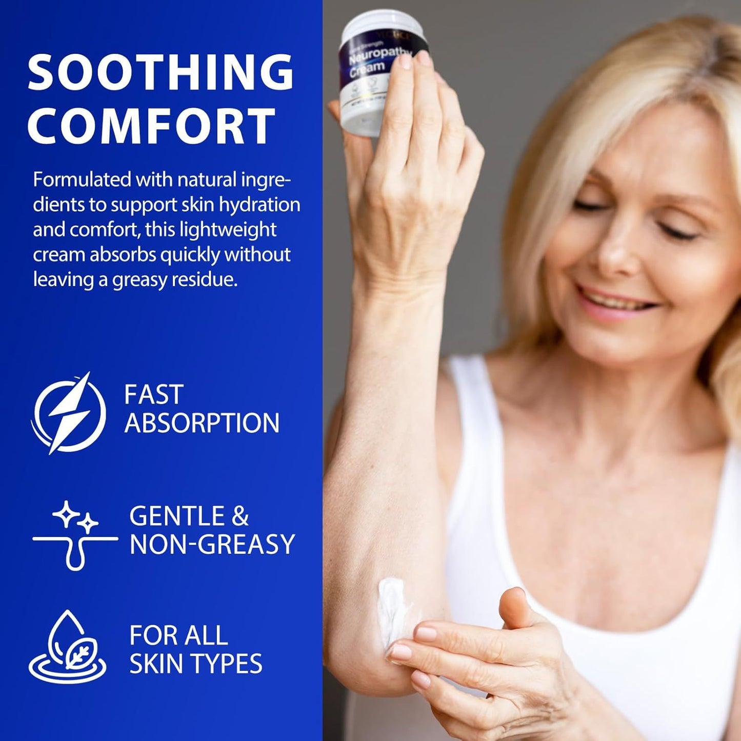 Body Soothing Cream Gentle And Moisturizing Massage Lotion Topical Nerve Comforting