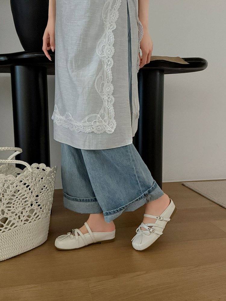 2026 New Closed Toe Mary Jane Flats For Women, Bow Crisscross Straps Versatile Ballet Shoes For Outdoor Wear