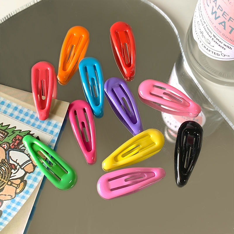Colorful 3cm BB Clip With A Glossy Finish Fashionable Hair Clip