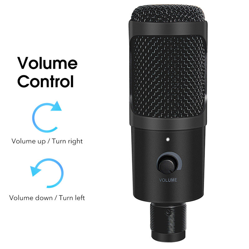 Wired Recording Live Stream Microphone Mobile Phone For Desktop Computer