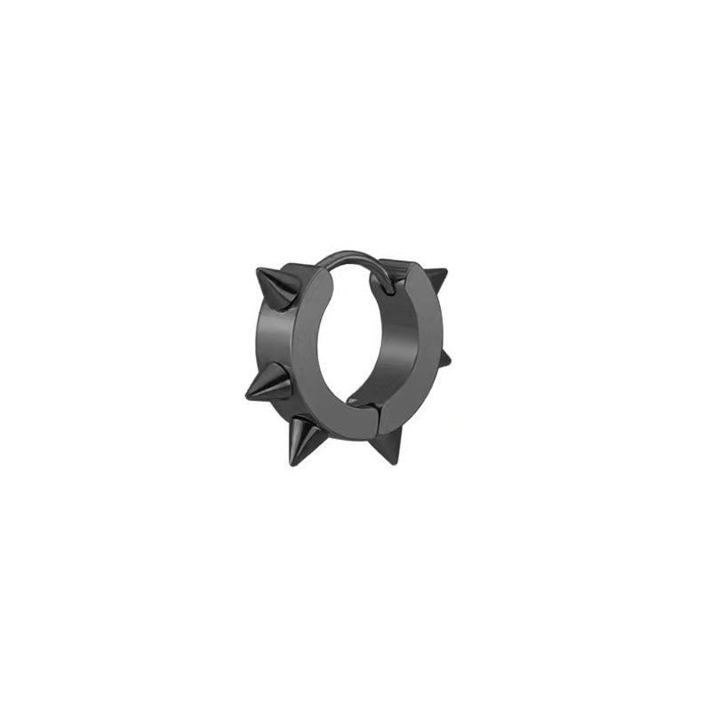 Ear Clip Plating Accessories Stainless Steel Round Earrings