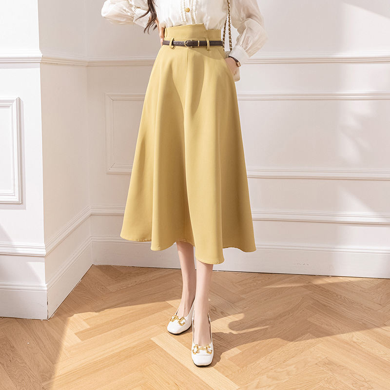 Womens Skirt Summer New Japanese-Korean Style High-waisted