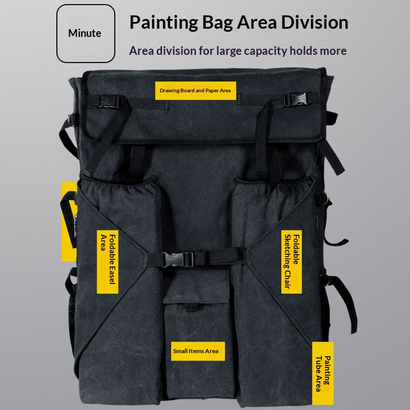 Art Students Bag K-style Sketch Bag Drawing Board Bag Multi-functional Storage