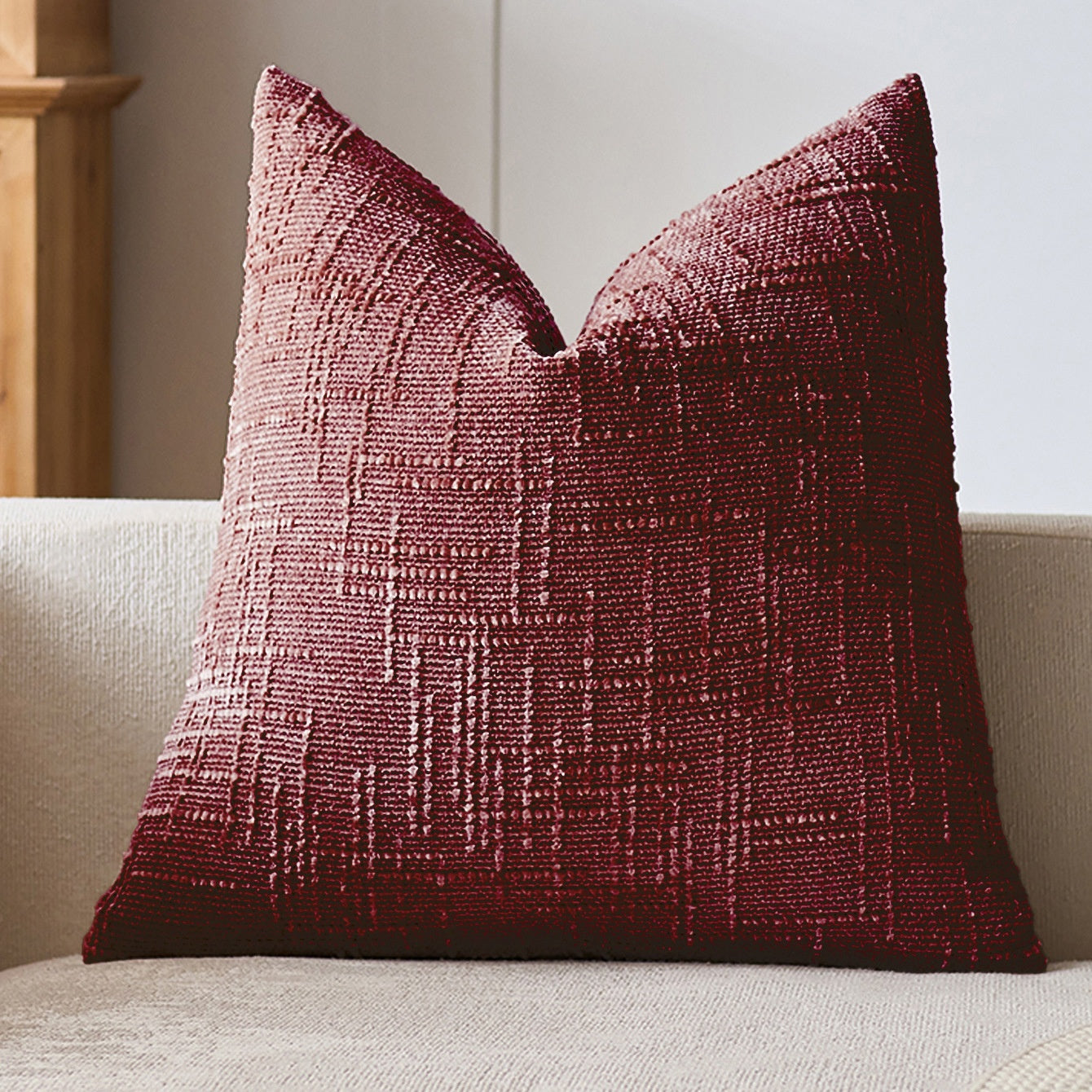 Bamboo-Section Chenille Home Throw Pillow