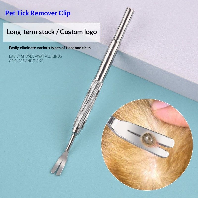 Household Pet Dog Lice Tweezers Set Stainless Steel Tick Remover
