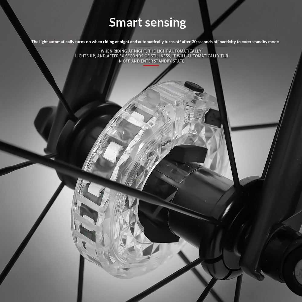 Wind And Fire Wheel Smart Photosensitive Bicycle Light