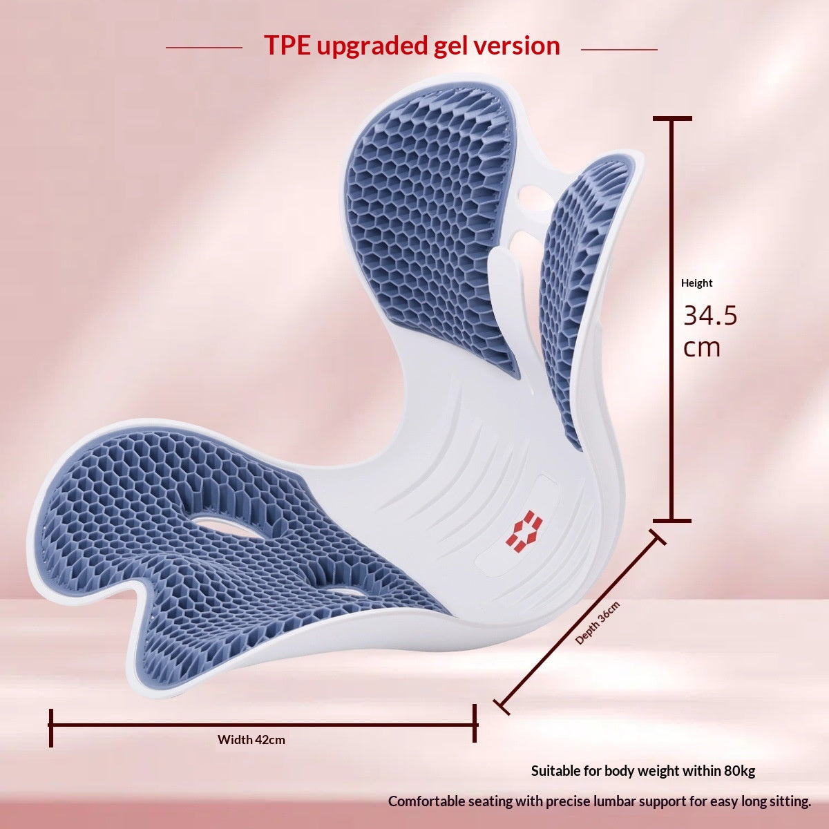 Portable Office Ergonomic Lumbar Support Cushion