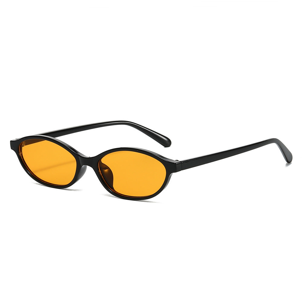 European And American Fashion Oval Small-frame Sunglasses