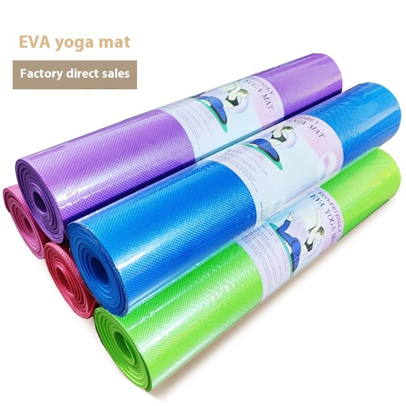 Eva Yoga Mat Monochrome Camouflage Embossed 3-10mm Fitness Sports Anti-slip Moisture-proof Floor Mat