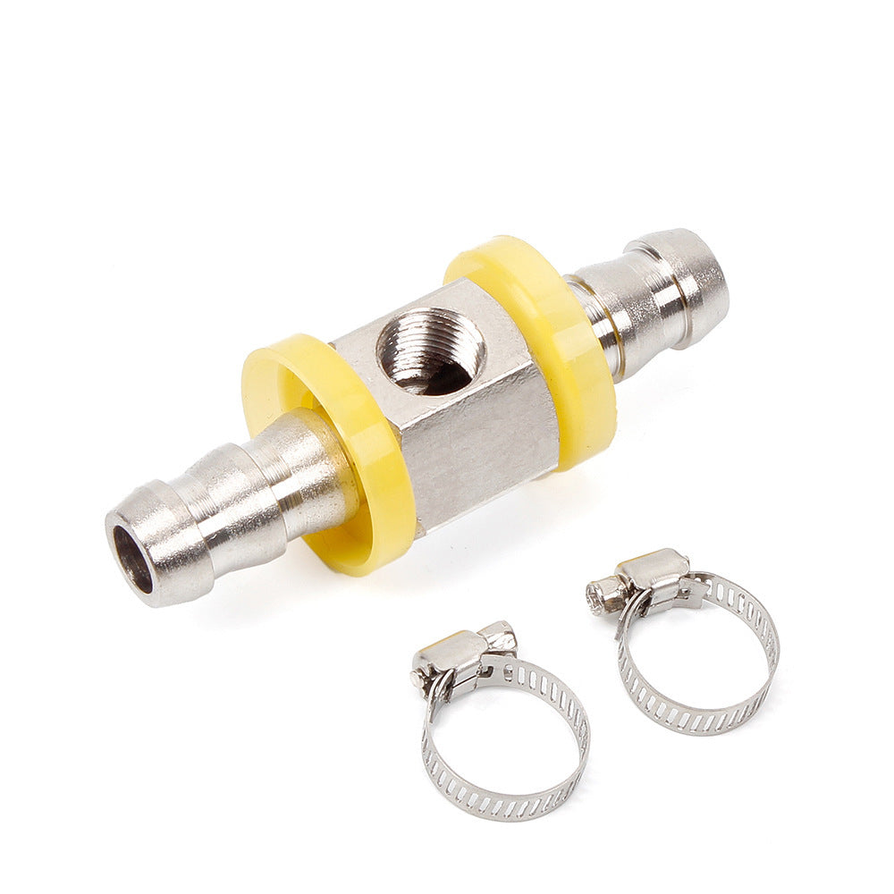 Automotive Modification Accessories Fuel Line Fuel Pressure Gauge Sensor And T Shaped Barb Fitting