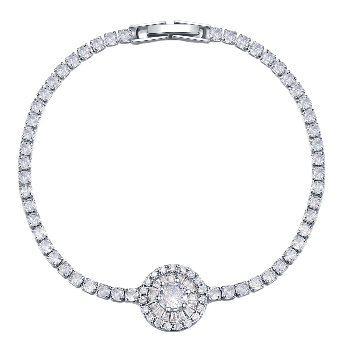 European And American Simple Style Women's Jewelry Exquisite White K Color
