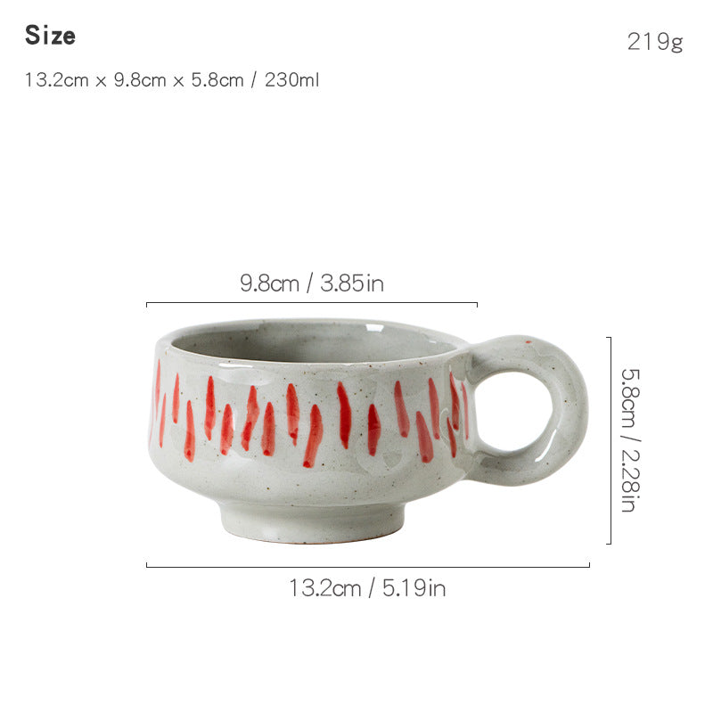 Hand-painted Ceramic Cup For Home And Office