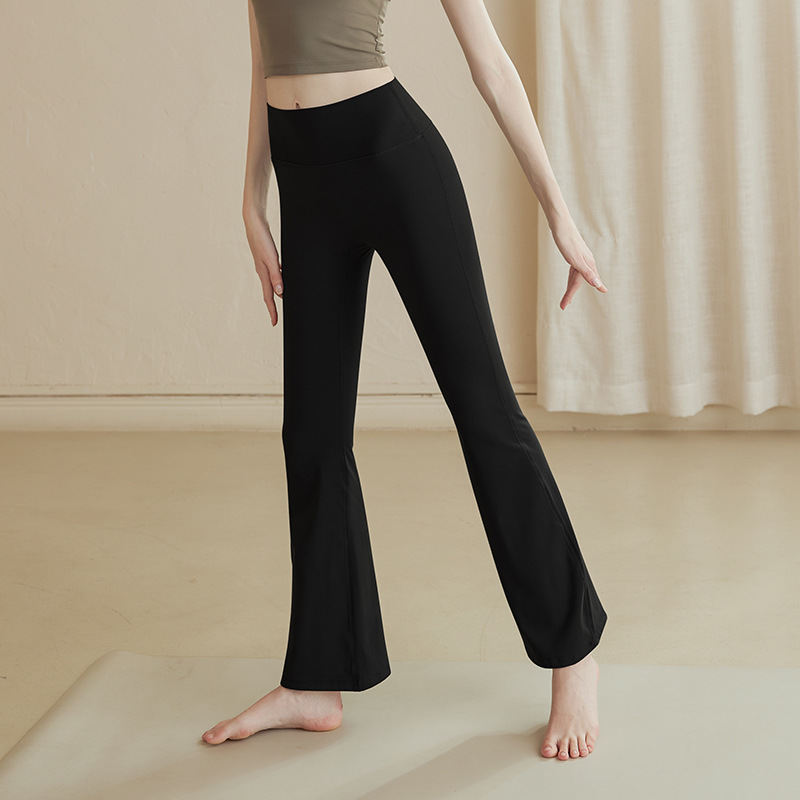 High-waisted Butt-lifting Slightly Flared Yoga Pants For Women
