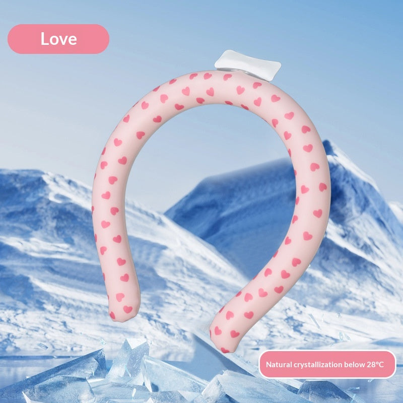 Portable Neck-Hanging Cooling Ice Ring PCM
