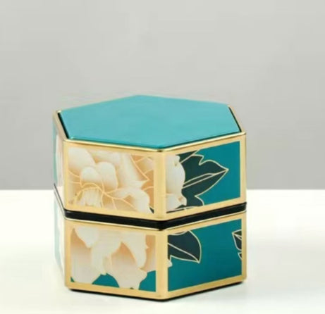 Chinese-style Creative Hexagonal Tea Can Tin Can Made Of Tinplate