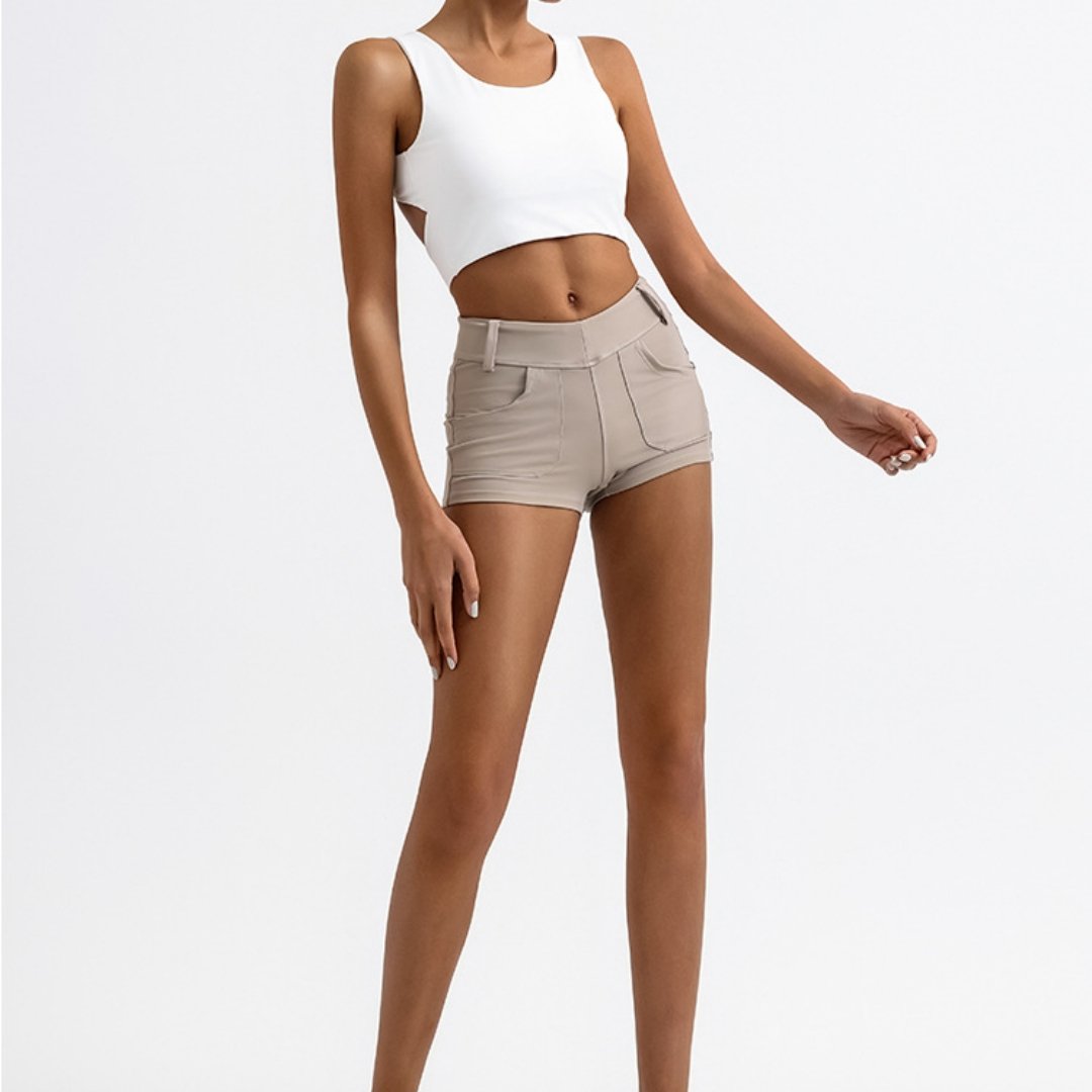 Quick-drying With Chest Pad Nude Feel Yoga Straps Top