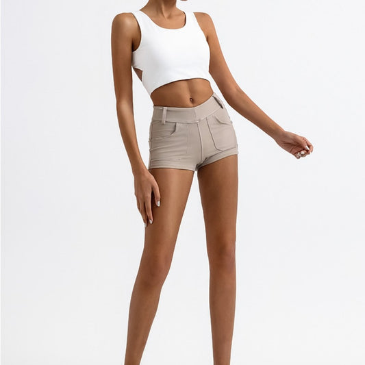 Quick-drying With Chest Pad Nude Feel Yoga Straps Top