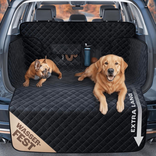1 Car Pet Mat, Trunk Protector For Dogs, Black Dog Mat With Storage Space And Side Protection, Universal Trunk Mat For Dogs