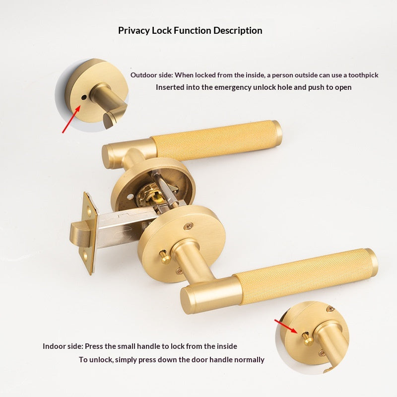Keyless Door Handle For Home Bathrooms