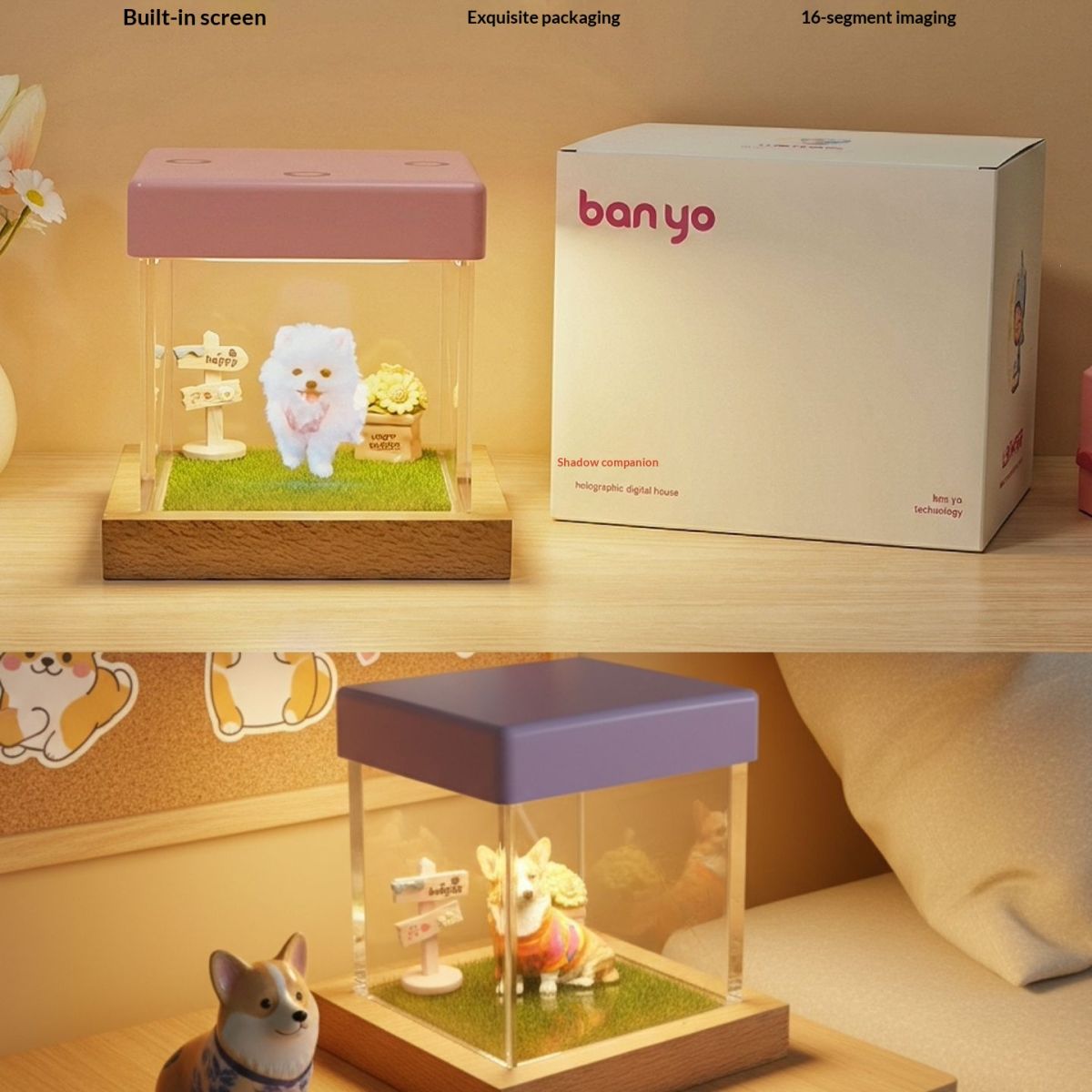 Pet Holographic Projection Box Cat Dog Souvenir Pet 3D Projector