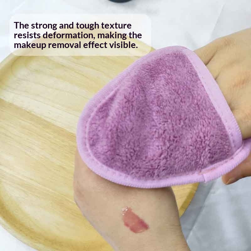 Coral Fleece Waterdrop-Shaped Skin-Friendly Puff Beauty Towel