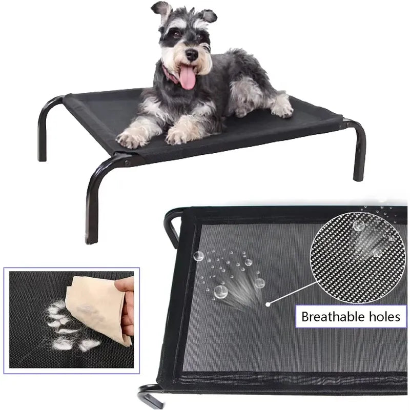 Waterproof Elevated Dog Bed with NonSlip Feet, Breathable Mesh Washable IndoorOutdoor Pet Sofa Bed for Camping Cats