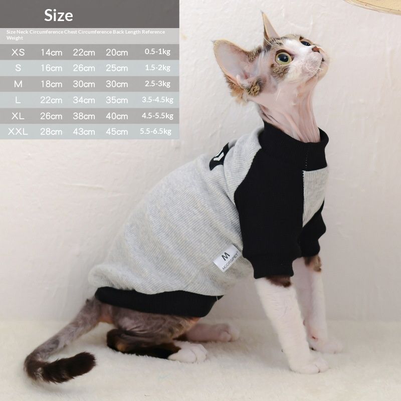 Hairless Cat Patchwork Pet T-Shirt