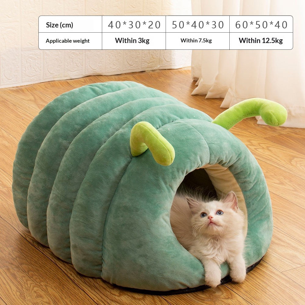 Cute Shark Cat Bed Dog Bed Plush Toy Pet Warm Nest