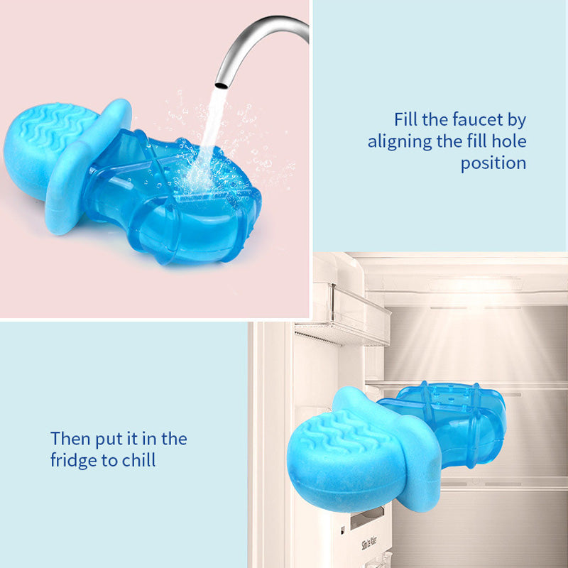 Summer Ice Cold Dog Popsicle Cooling Pet Supplies Water Filled Ice Cold Stick Ice Dog Teething Toy Set