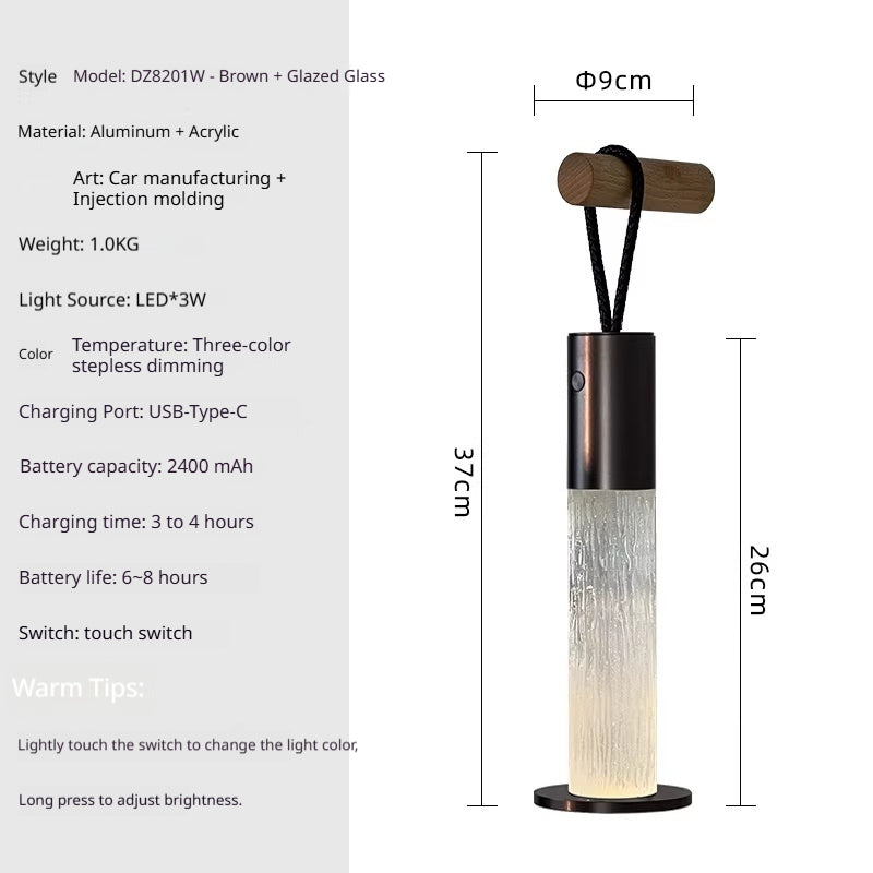 Affordable Luxury Portable Wireless Handheld Charging Desk Lamp