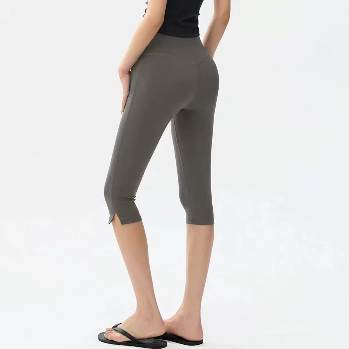 Seven Point Yoga Pants High Waisted Tight Fit Fitness Shorts