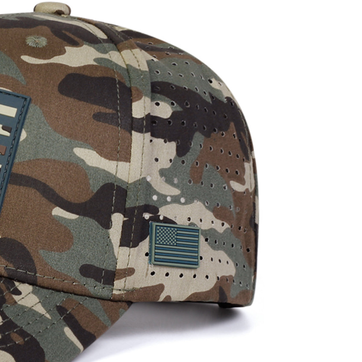 Three-dimensional American Flag Printed Mesh Breathable Adjustable Trendy Fashion Baseball Cap Suitable For Outdoor Outings And Travels