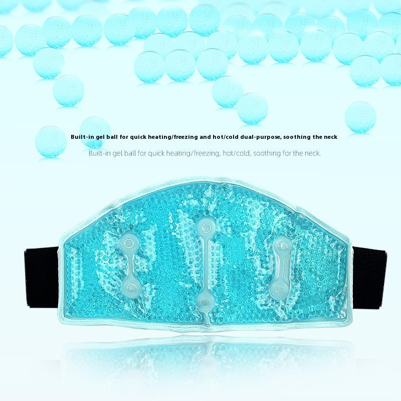Fashion Personality Neck Ice Beads Plush Massage Bag