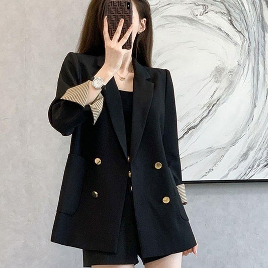 Seasonal Korean-style Double-breasted Chanel-style Top