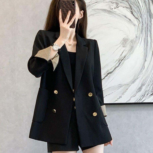 Seasonal Korean-style Double-breasted Chanel-style Top