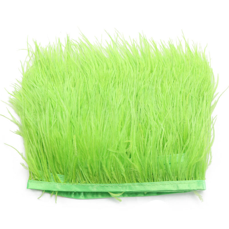 Simple Solid Color Edge Woven Belt Clothing Accessories Ostrich Feather Lace