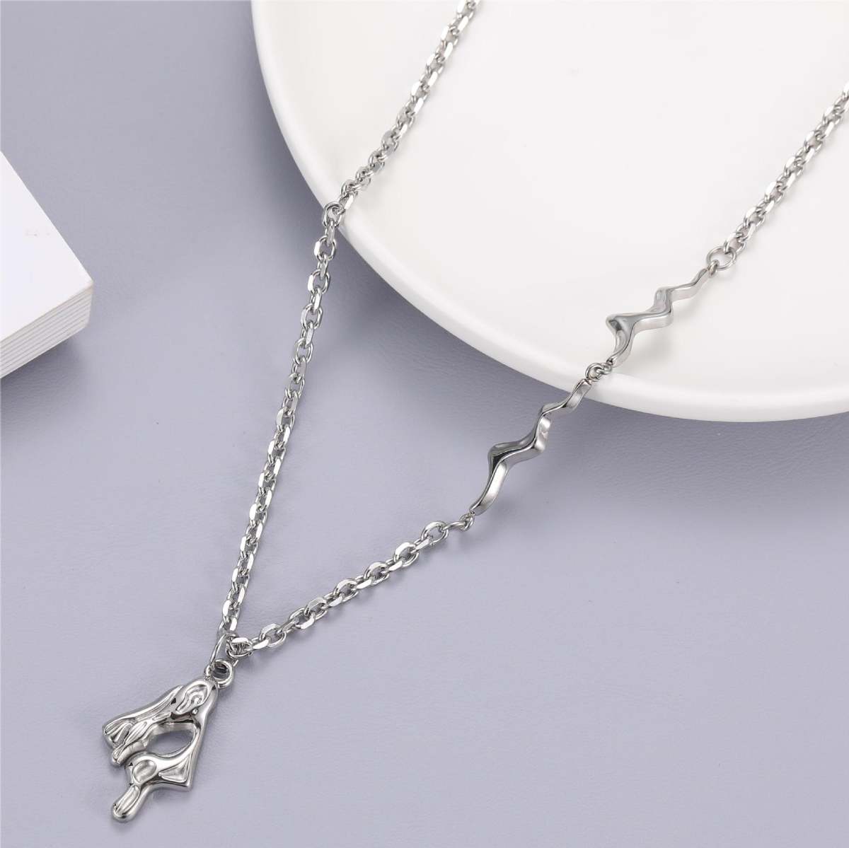 Men's And Women's Niche Accessories Original Irregular Liquid Necklace