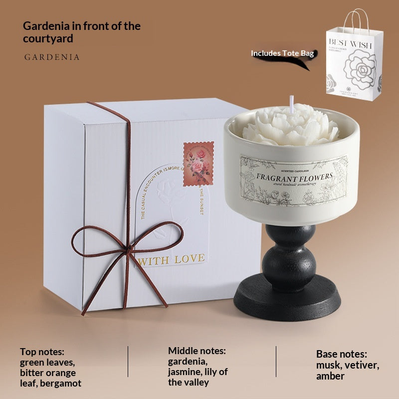 Camellia Scented Candle Gift Set Ornament Birthday Gift