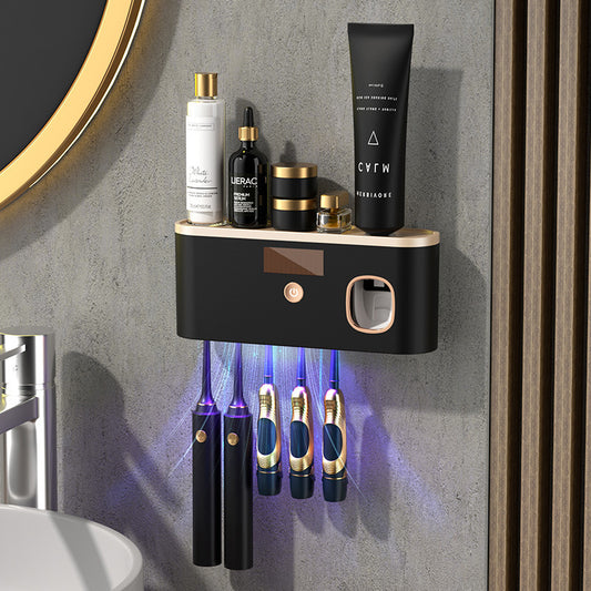 Ultraviolet Sterilizing Wall-Mounted Smart Toothbrush Disinfector