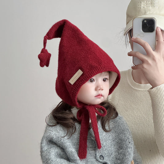 Cute Korean-style Thickened Wool Hat For Babies And Toddlers In Winter