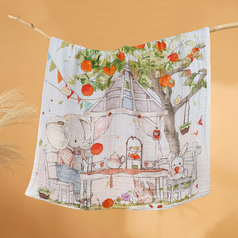Baby And Infant Products Pure Cotton Six-Layer Gauze Bath Towel