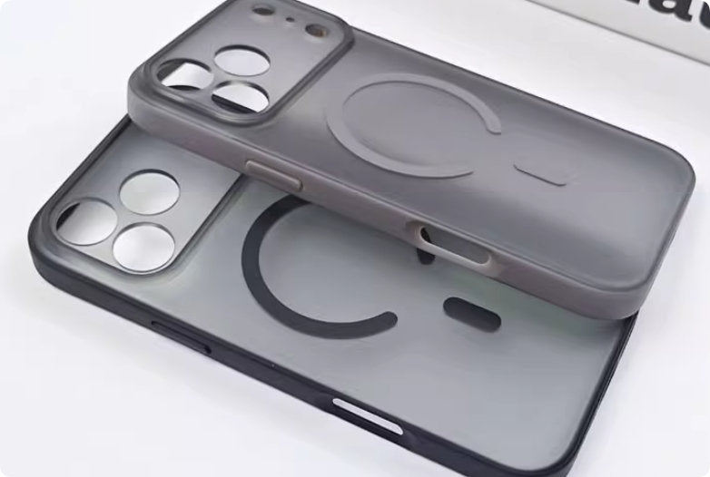 Magnetic Skin-feel Mobile Phone Case Fine Hole Lens Full Cover Anti-fall