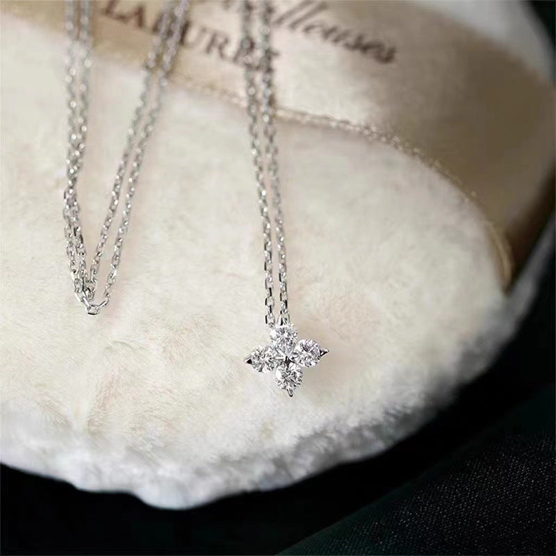 Japanese And Korean Four-leaf Clover Necklace Women's Minimalist Style