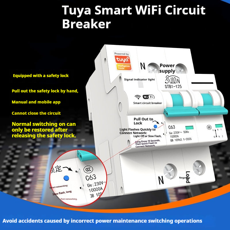 Tuya Wireless Timed Master Control, Remotely Operated Via Mobile App