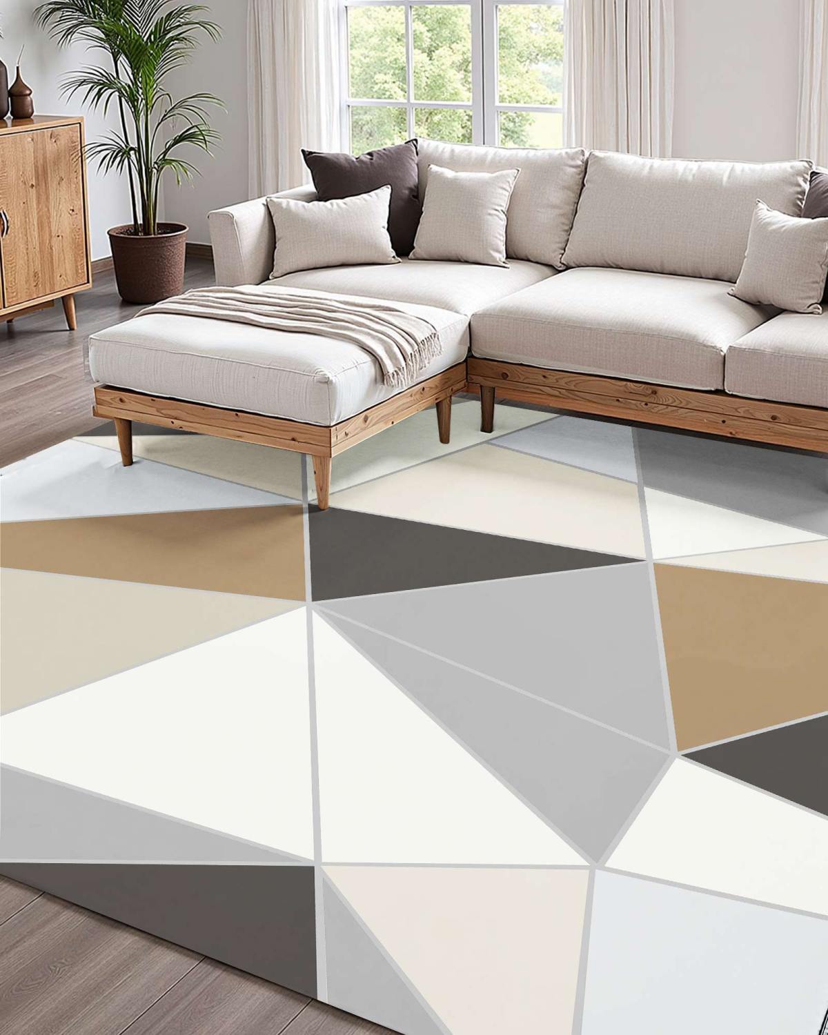 Area Rug, 5 X 7 Ft Large Washable Rug, Non-Slip And Tear-Resistant Soft Carpet, Pet & Child Friendly Modern Area Rugs, Indoor Mat For Bedroom, Living Room, Kids Room, Entryway, Charcoal Gray