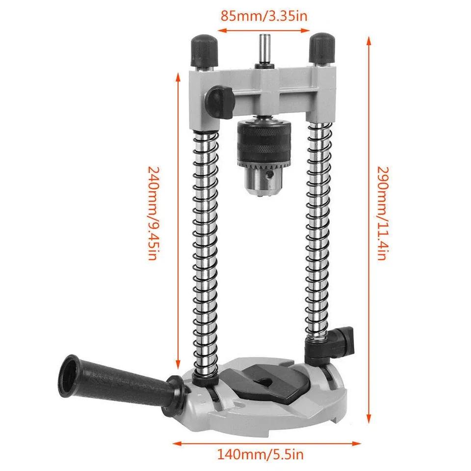 Support Pan European Shipping--Versatile Electric Drill Stand  Vertical Drilling Support, Mobile Base, Holes For Drilling, Suitable For Various Drill Bits, Aluminiumlegierung & Stahl Construction