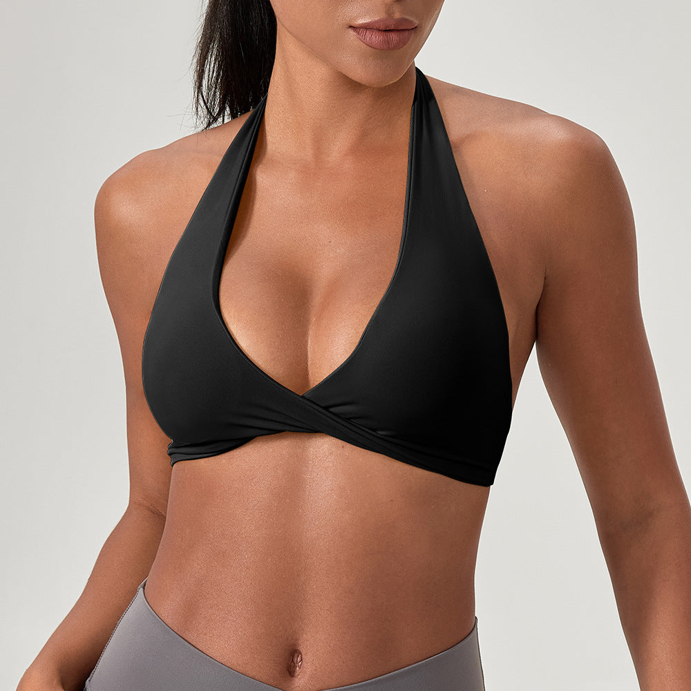 European And American Yoga Women's Halter Beauty Back Running Workout Underwear