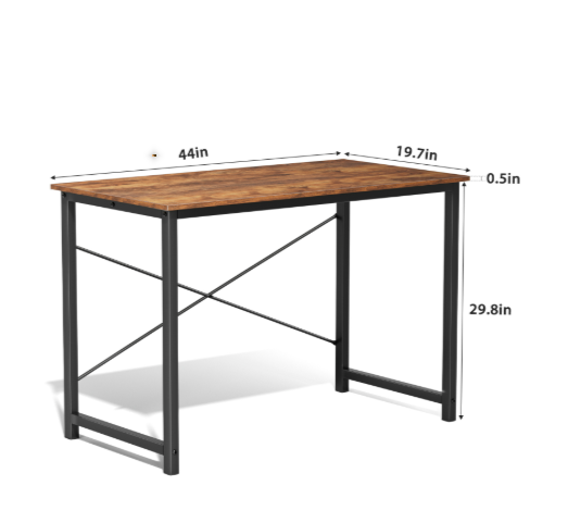 Computer Office Desk For Small Spaces, Writing Gaming Work Desk Modern Kids Study Table With Storage Bag & Headphone Hook